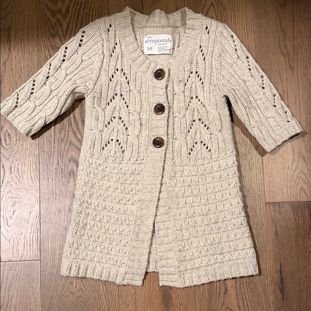 Y2K Aeropostale Cardigan Sweater Bella Swan Babydoll Coquette